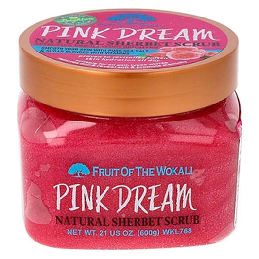 600g Fruit Of The Wokali Pink Dream Natural Sherbet Scrub