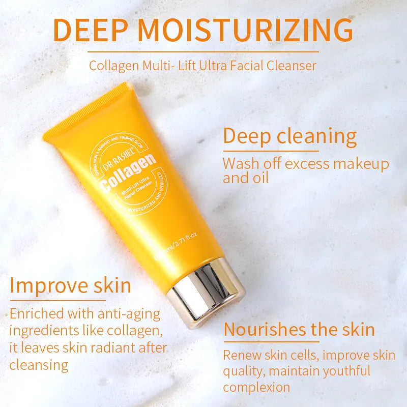 Dr.Rashel Collagen Multi-Lift Ultra Essence Facial Cleanser OEM 80ml Face Wash