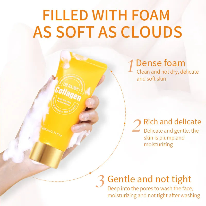 Dr.Rashel Collagen Multi-Lift Ultra Essence Facial Cleanser OEM 80ml Face Wash
