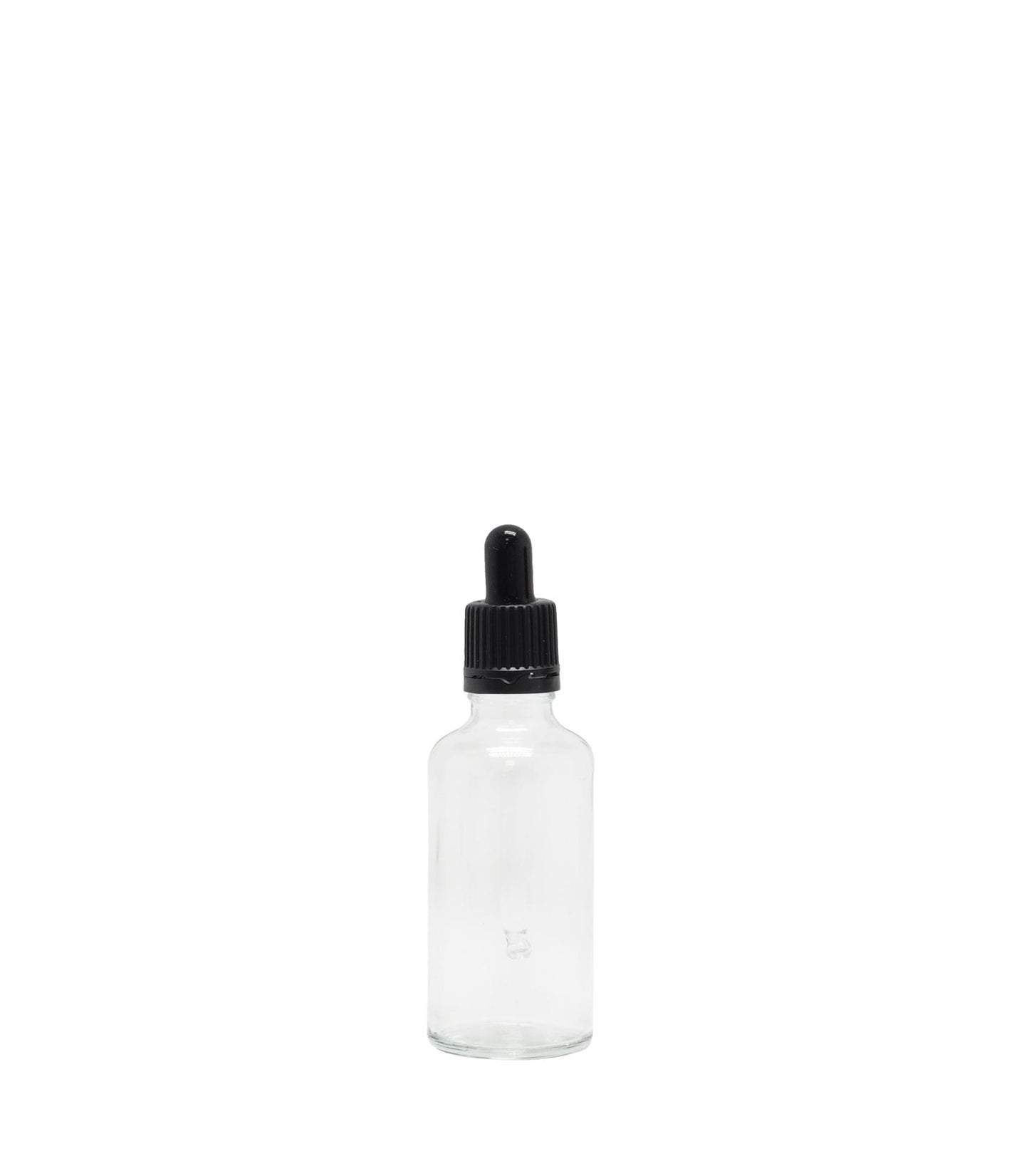30ml Clear Glass Dropper Bottle With Black Pipette Pack Of 25 Units
