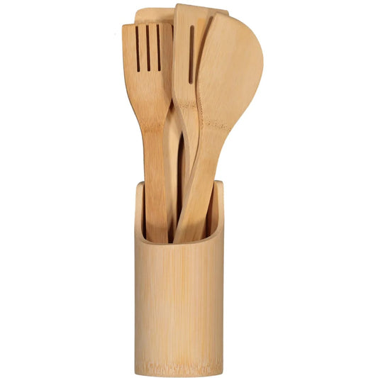 5 Piece Wooden Utensils Set