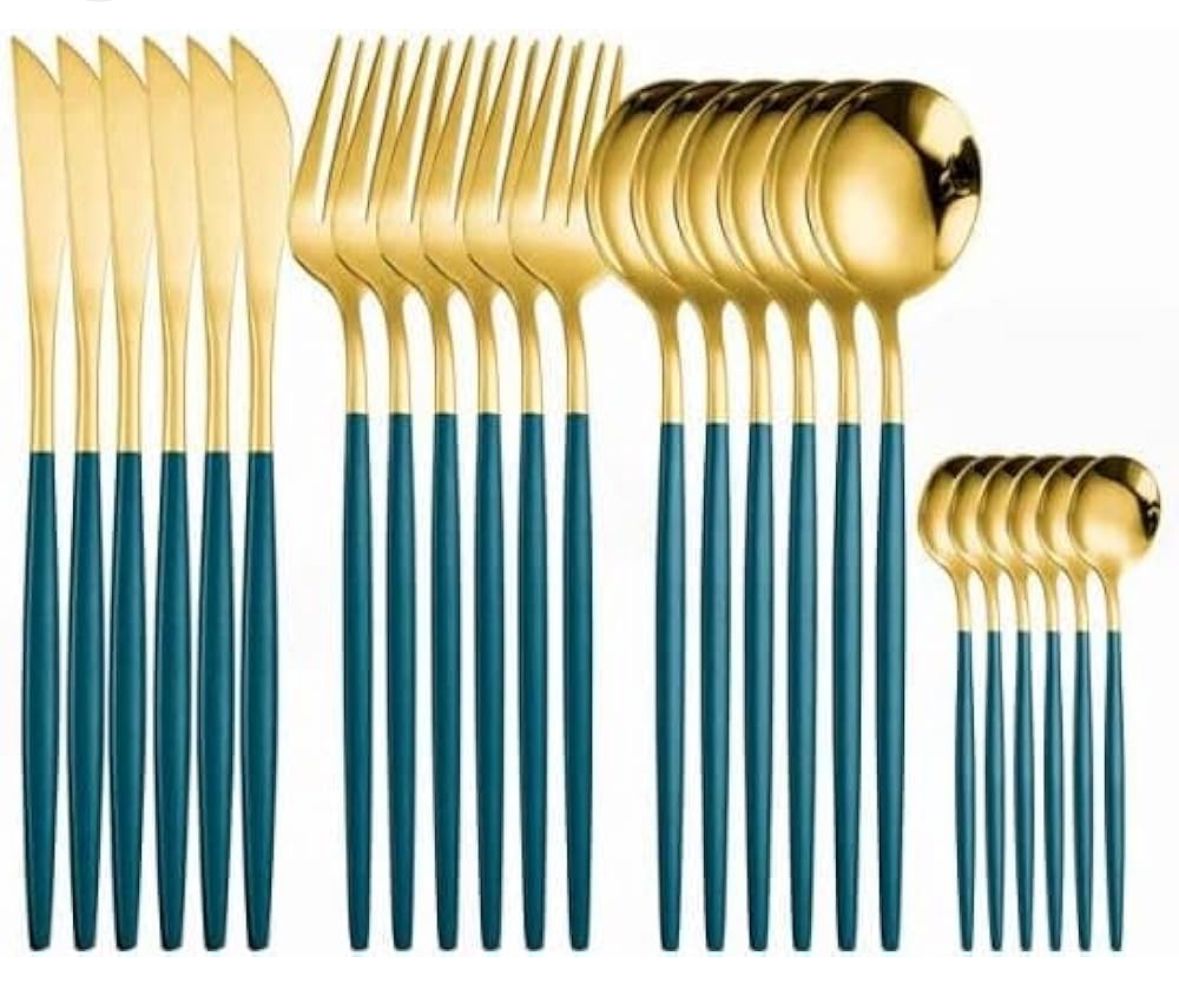 24 Piece Fancy Cutlery Set Comes In Different Colors