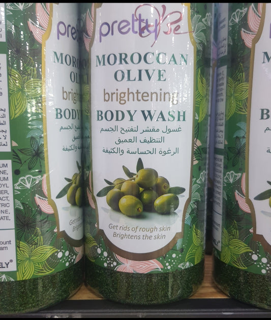 1Litre Pretty Be Moroccan Olive Brightening Body Wash