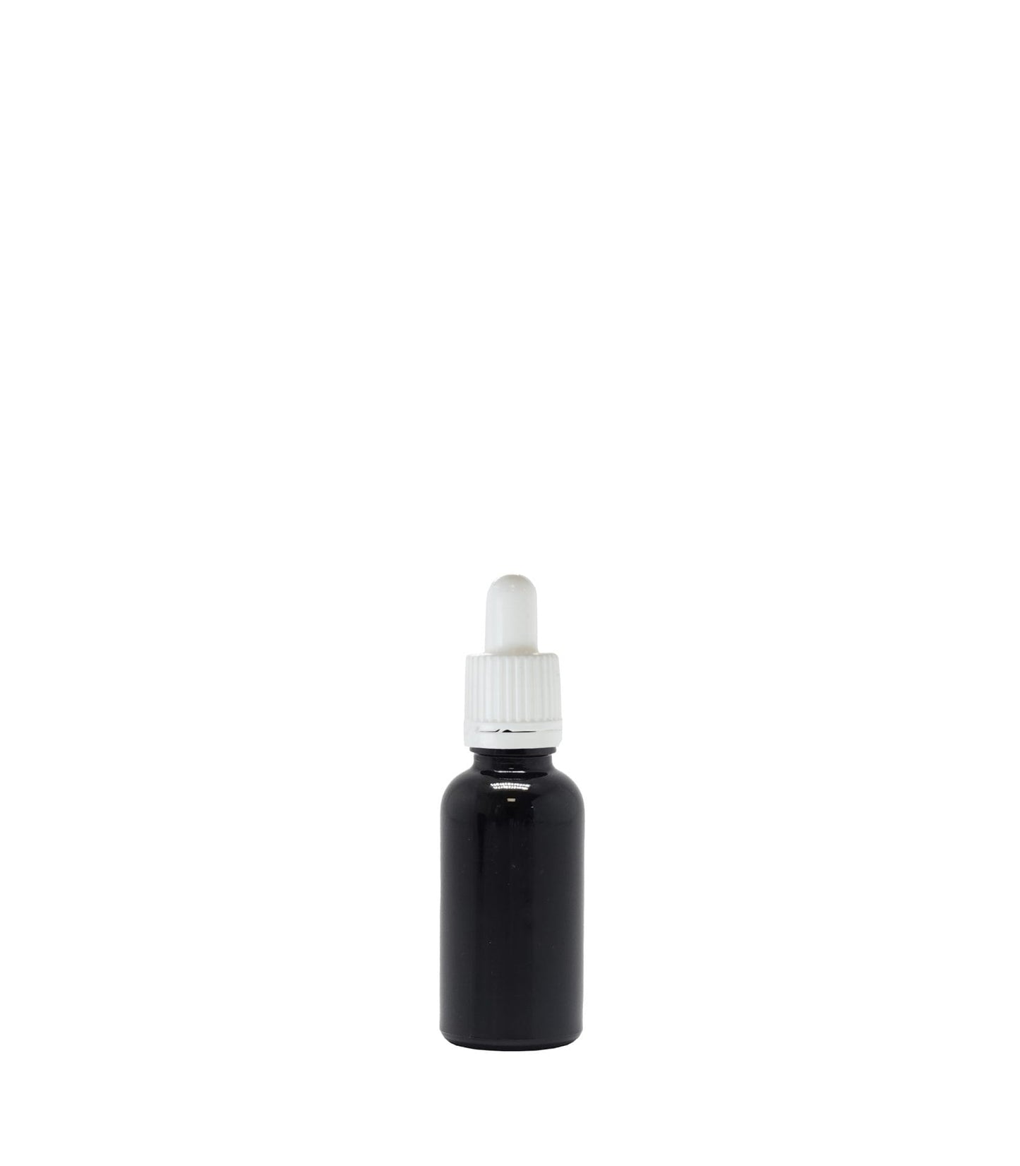 30ml Black Glass Dropper Bottle With White Pipette Box Of 110 Units