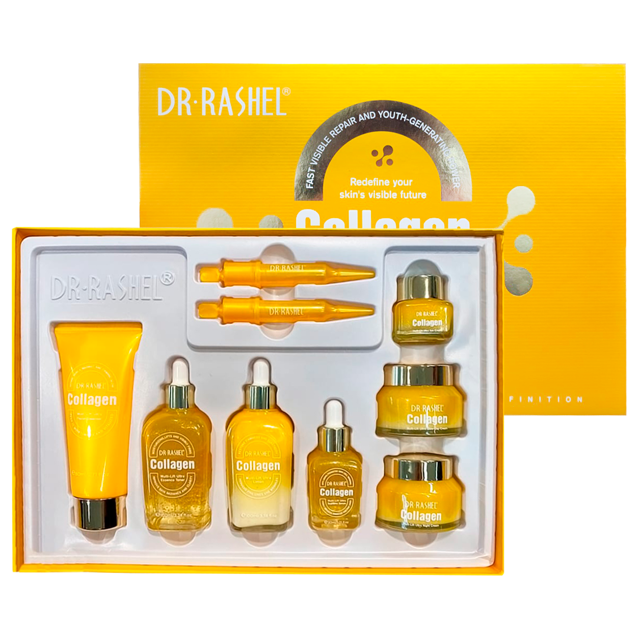9 Piece Dr Rashel Collagen Multi-Lift Ultra Skin Care Set