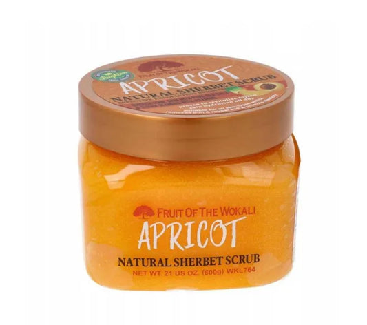600g Fruit Of The Wokali Apricot Natural Sherbet Scrub
