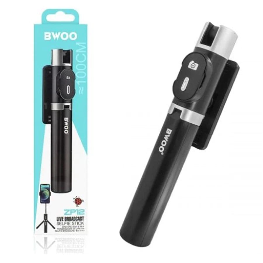 BWOO Wireless Bluetooth Control Selfie Stick/Tripod BO-ZP12