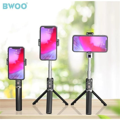 BWOO Wireless Bluetooth Control Selfie Stick/Tripod BO-ZP12