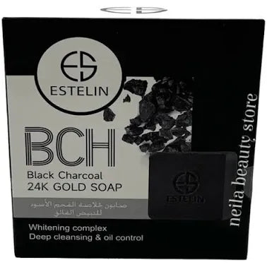 100g Black Charcoal 24K Gold Soap Pack Of 12 Units