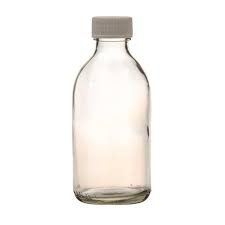 100ml Clear Generic Glass Bottle With White Screw Cap Box Of 108