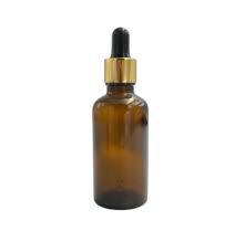 20ml Amber Glass Dropper Bottle With Gold Pipette