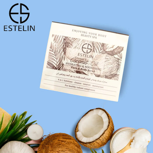 Estelin Vitamin E Coconut Oil Face & Body Scrub ES-0106