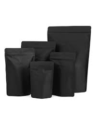 Black Stand Up Pouch Pack Of 50