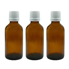 100ml Amber Glass Dropper Bottle With White Slow Flow Screw Cap Box Of 90 Units