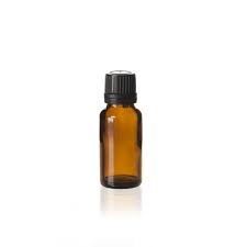 10ml Amber Glass Dropper Bottle With Black Slow Flow Screw Cap Box Of 50 Units