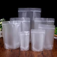 Clear Frosted Stand Up Pouches Pack Of 50