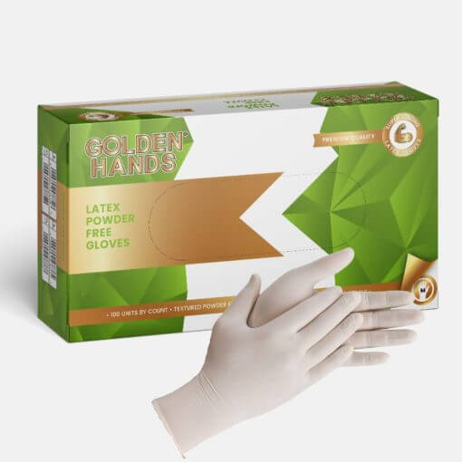 Powder Free Latex Examination Gloves Box of 100