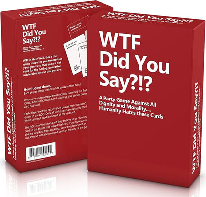 WTF Did You Say - A Party Game Against All Dignity and Morality
